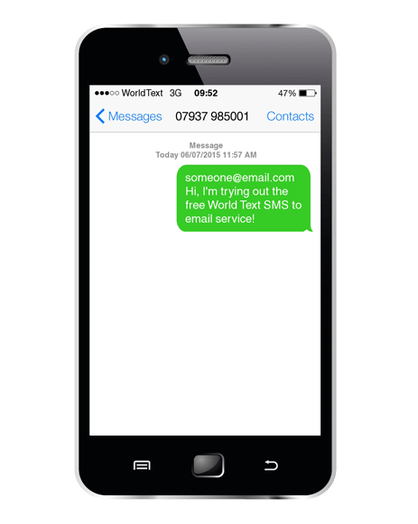 Free SMS to email service